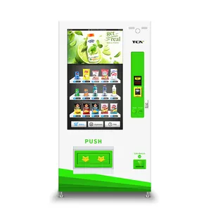 TCN Smart Touch Screen Vending Machine Cold Drink Snack Vending Machine With Card Reader