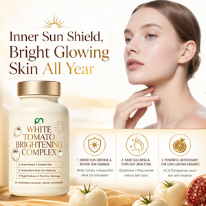 Complément alimentaire végétarien certifié Halal GMP OEM, capsules éclaircissantes à la tomate blanche, soin de la peau, antioxydant - Product Image 3