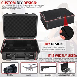 Muestra Gratuita, Organizador Electrónico Portátil Personalizado, Impermeable IP68, Bolsa de Almacenamiento de Cables de Viaje de Doble Capa, Estuche con Cierre de Hebilla - Product Image 3
