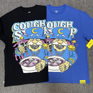 High Quality Wholesale <strong>Animal</strong> Cartoon Print Short Sleeve Casual Fashion THAT'S a AWFUL LOT of COUGH SYRUP <strong>Men's</strong> T-shirts - Product Image 6