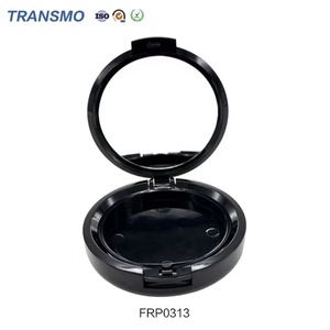 Tube de blush en plastique, forme ronde, étui à poudre, logo personnalisé, emballage de boîte à blush en plastique - Product Image 3