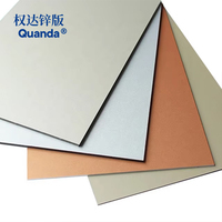 Vente directe Zinc Métal Gravure chimique Plaque de zinc Haute durabilité corrosive pour les produits chimiques