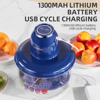 Multifunctionele elektrische druiven- en fruitenschiller, automatisch, USB oplaadbaar, PP materiaal, pruimen- en knoflookschiller, roestvrij staal