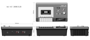 Reproductor portátil captura cinta w/USB a PC grabación y construido en altavoz Mono grabadora convertidor grabadora de cassette player - Product Image 6