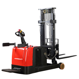 Apilador Eléctrico de Palets de Servicio Pesado de 1.5t y 2t, Modelo Stand-On, Apilador Retráctil, Apilador Contrapesado, Montacargas Eléctrico - Product Image 1