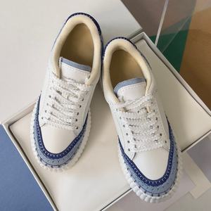 Wholesale Luxury Designer Embroidered Thick Soled <b>Shoes</b> Outdoor Mesh Walking Sneakers Height Increasing Biscuit <b>Casual</b> <b>Shoes</b> - Product Image 3