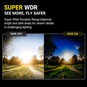 Caméra FPV analogique CADDX Ratel Pro 1500TVL, capteur CMOS Starlight 1/1.8 pouce, Super WDR 125 °   FOV pour drones de course, mini-drones - Product Image 5