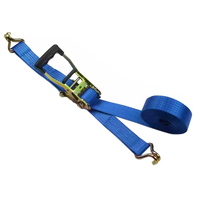 Vente chaude Européenne Supermarché Spanngurt Bleu Corde De Serrage 2 pouces 5000kg Heavy Duty Cargo Arrimage Sangle Arrimage Cliquets