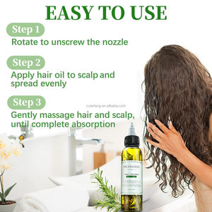 Produits de Traitement à l'Huile de Romarin Bio à Base de Plantes Marque Privée Soins Capillaires Traitements Anti-Chute Huiles pour la Croissance des Cheveux Hommes Femmes - Product Image 3