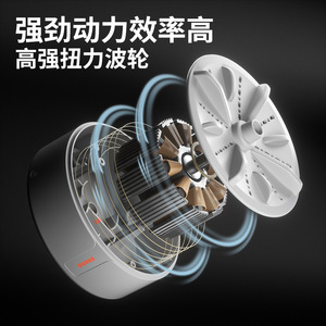 Mini Turbo Washing Machine 300mL Portable Automatic Electric With Remote Control For Underwear And Socks - Product Image 3