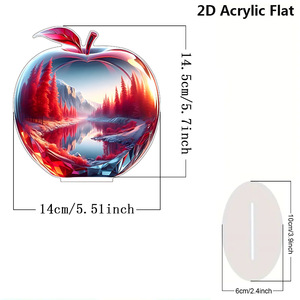 Venta caliente Crystal <span class=keywords><strong>Apple</strong></span> Creative Home Living Room Adornos de escritorio Fiesta al por mayor Regalos de plástico Decoración decorativa para el hogar - Product Image 2