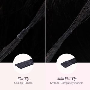 Extensions de cheveux à pointe plate mini K Tip invisibles à fusion à chaud 22 pouces 50g 63S 1 <span class=keywords><strong>Noir</strong></span> Jais Chine - Product Image 2