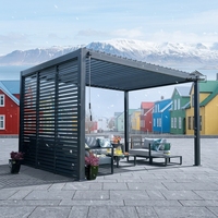 Kit de supports de pergola en aluminium Airfun à montage facile - Bases de poteaux réglables, écologiques, durables et résistantes aux intempéries, idéal pour le bricolage