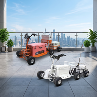 Scooter électrique Mico 4000W 4 roues motrices, glacière isotherme en acier inoxydable 75QT, chariot réfrigérateur durable au lithium pour la pêche sur glace, chariot de golf 125KG