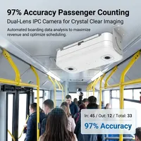 Système intelligent de comptage des passagers pour bus et bus scolaires, caméra de comptage des passagers 4G WiFi, précision 98%