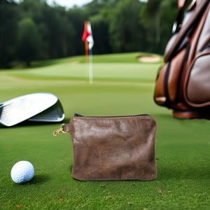 กระเป๋าใส่ของมีค่าสำหรับกอล์ฟหนังแท้แบบมีซิป พร้อมที่ใส่ที  กระเป๋าเก็บลูกกอล์ฟแบบสั่งทำพิเศษ - Product Image 5