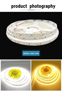 <b>SMD</b> 2835 <b>LED</b> Flexible Strip 120LEDs/m CRI>95 High Color Rendering 12V 5 Meters for Jewelry Shop Fashion Store Lighting - Product Image 3