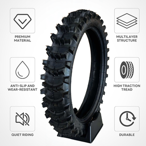 <span class=keywords><strong>Pneu</strong></span> de moto haute traction GMY184 110/90-19 personnalisé en usine, résistant à l'abrasion, pour motocross et Raid sur les sommets alpins techniques - Product Image 2