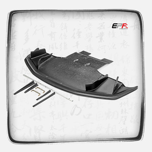 Lèvre avant en carbone sec tissé en cube R34 Skyline GT-R BNR34 EPA Street Edition avec séparateur de 10 mm compatible avec le pare-chocs ZT - Product Image 1