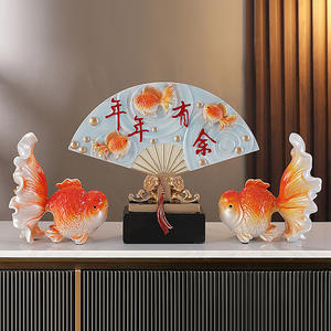 Chaque année, plus nouveau style chinois créatif résine époxy Art populaire sculpté meuble TV salon décor pendaison de crémaillère - Product Image 3