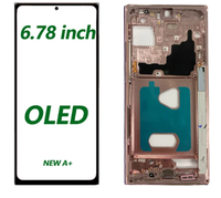 Montaje de LCD Oled con marco para Samsung Galaxy Note 20 Ultra 5G, pantalla LCD Oled con Marco, pantalla LCD de 2G/DS