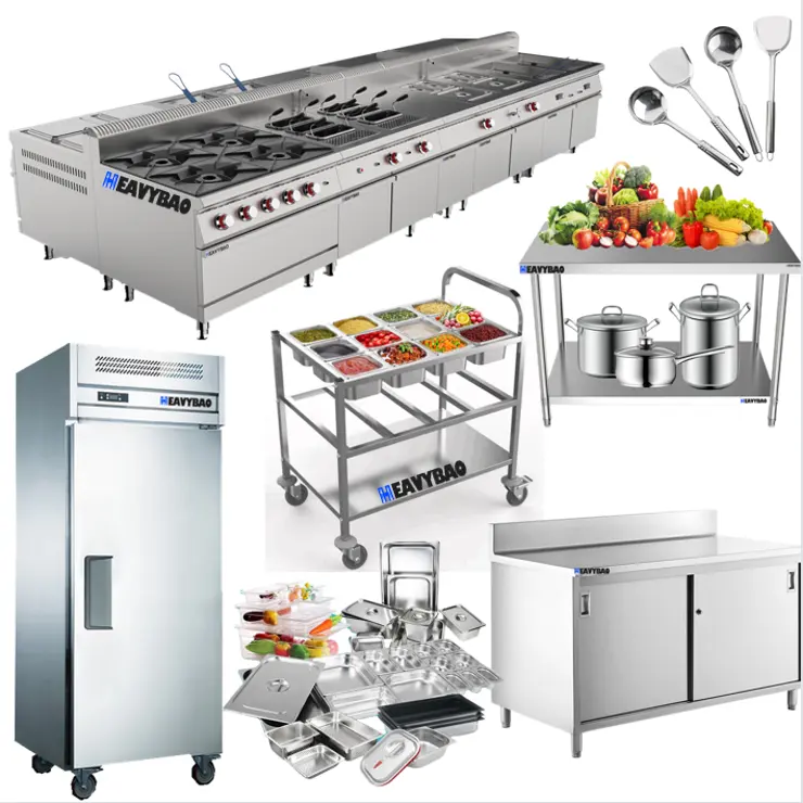 Heavybao Hotel and Restaurant Kitchen Catering Equipment for Star Hotel Supplies with One Stop Solution Factory