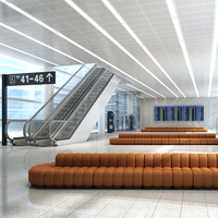 Design moderne haut de gamme Brillant Salon Bureau Lobby Canapés Hall Centre commercial Banque Attente Réception Bureau Visiteur Canapé Ensemble