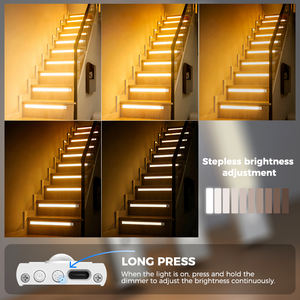 5CCT Battery Powered Motion <b>Sensor</b> <b>LED</b> <b>Light</b> Strip Bar <b>with</b> Color Changing <b>Lights</b> for Indoor Bathroom Closet Under Desk - Product Image 4