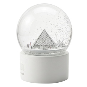 Globe à neige personnalisé sur mesure pour musée, souvenir en résine avec monument, vente en gros, fabricant OEM, cadeau d'<span class=keywords><strong>exposition</strong></span> - Product Image 1