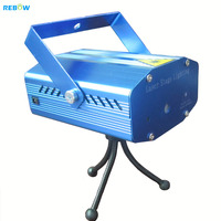 Rebow Lampu Laser Proyektor Panggung LED, Lampu Pesta Mini Disco Novedos Festa, Pencahayaan Strobo Proyektor Laser Panggung LED