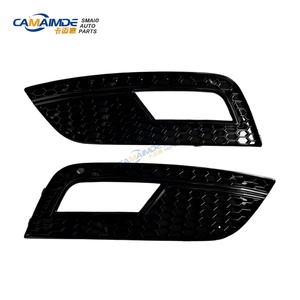 Nouvelle <span class=keywords><strong>grille</strong></span> inférieure de remplacement en plastique pour pare-chocs avant, motif nid d'abeille, pour Audi A4 S4 RS4 2013-2016, pour la zone des feux antibrouillard - Product Image 2