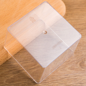 Boîte de rangement en plastique PS transparente, rigide, avec couvercle, empilable, pour bonbons, fruits secs, mini-cadeaux, petits ornements - Product Image 2