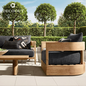 Decoout cao cấp gỗ tếch rắn giải trí đồ nội thất bền <span class=keywords><strong>sofa</strong></span> <span class=keywords><strong>Set</strong></span> cho sân vườn - Product Image 1