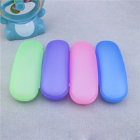 Boîte de rangement en plastique pour lunettes, Logo personnalisé, coque rigide, grands étuis de protection pour lunettes, boîte de rangement carrée pour lunettes de soleil
