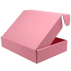 Emballage cadeau personnalisé FPG Boîtes postales d'emballage en <span class=keywords><strong>carton</strong></span> ondulé Boîtes d'expédition roses - Product Image 2