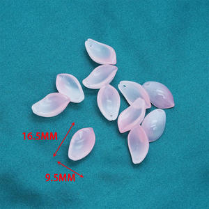 Qixian tchèque glaçure jade pétales à la main bricolage épingle à cheveux perlé matériel clip couronne étape secouant interdit a - Product Image 2