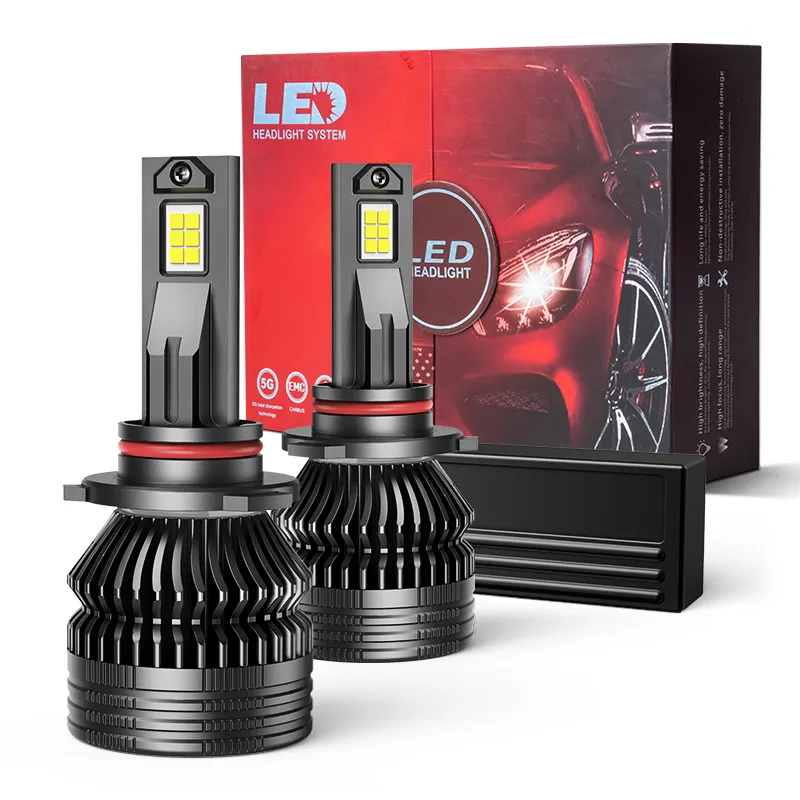 RCJ LED Headlights R10M 40000LM 200W Car LED Headlight Bulbs H1 H4 H7 H11 9005 9006 9007 9008 Luces LED Headlights for Auto