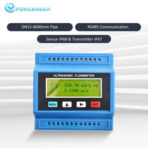 Umpan panas modul pipa air dingin meteran aliran ultrasonik meteran air BTU DIN rel instalasi energi panas - Product Image 3
