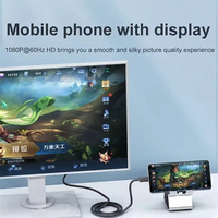 Kabel Konverter 1.8M Tipe C ke DVI 24+1 24+5 HD 1080P USB C DVI untuk Thunderbolt MacBook Pro LCD Proyektor Monitor