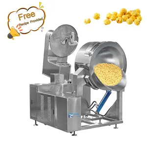 Máquina de palomitas de maíz en forma de pelota profesional, máquina Industrial de fabricación de palomitas de maíz a Gas caramelo a gran escala comercial