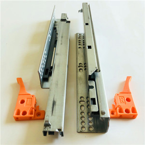 Chất lượng cao 350mm 2 gấp tự đóng mạ kẽm mở rộng duy nhất giấu Ngăn kéo trượt, giấu ngăn kéo Á hậu - Product Image 3