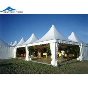 Ticaret gösterileri satış için yağmur kılıfı Pagoda çadırı ile küçük 3x3m alüminyum çerçeve modüler çadır açık Gazebo