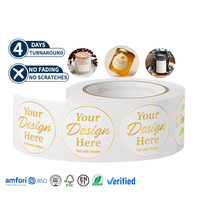 Etiquetas Adhesivas Impermeables con Protección UV, Impresión UV Personalizada, Rollo de Etiquetas con Logotipo para Empaquetado
