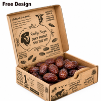 Boîte de luxe personnalisée Snacks Dattes confites Fruits secs Bonbons Céréales Noyaux Noix Restauration Emballage Boîte en papier