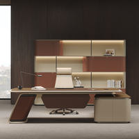 Bureau de luxe pour cadres, design de PDG, bureau de direction moderne, bureau de direction de haute qualité à densité moyenne