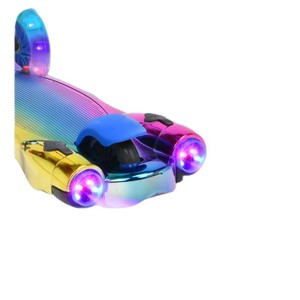 Kids Scooter With <b>Lights</b> 3-6 Years <b>Push</b> Operated Modern Style Anti Slip Deck - Product Image 1