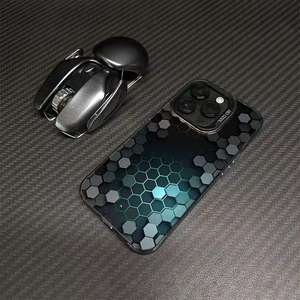 Nid d'abeille 3D pour carré PC + TPU antichoc support de cadre de caméra <span class=keywords><strong>coque</strong></span> de téléphone portable pour IPhone16/15/14 Europe Amérique 13 - Product Image 3