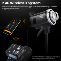 Flash de studio photo Godox MS300V 300W 2.4G avec récepteur sans fil intégré, léger et portable, monture Bowens