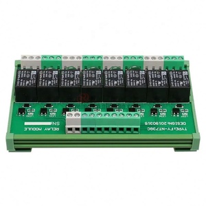 Hot Sales <strong>8</strong> <strong>Channel</strong> Interface <strong>Relay</strong> Module 12VACDC 24VACDC DIN Rail Panel Mount for Automation PLC <strong>Board</strong> Power <strong>Relay</strong> - Product Image 1