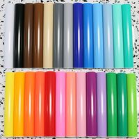 Rollo de Vinilo de PVC de Color con Garantía de 2 Años, Brillante y Mate, Autoadhesivo, Resistente a los Rayos UV y al Agua, para Manualidades y Decoración de Carrocerías